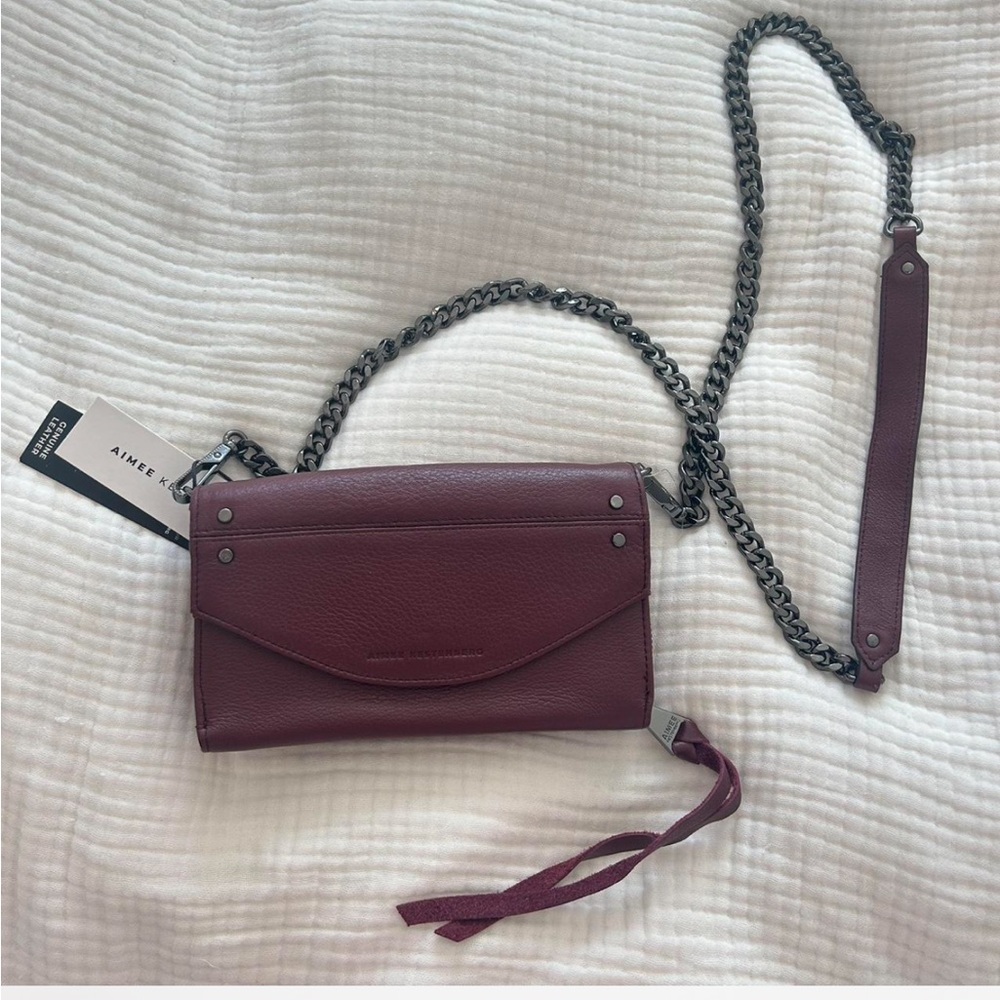 Aimee Kestenberg Oxblood Wallet Crossbody Bag